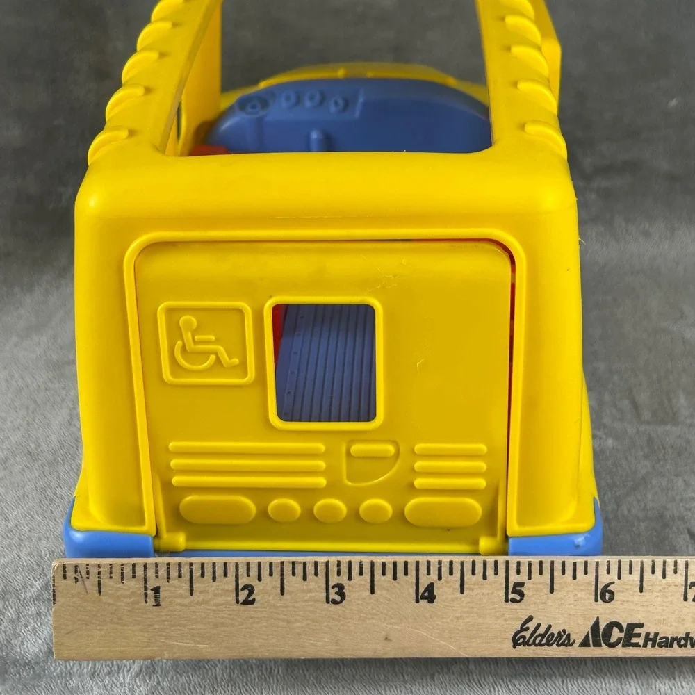 Fisher-Price Little People Lil School Bus Yellow Toy Vehicle with Figure 77941